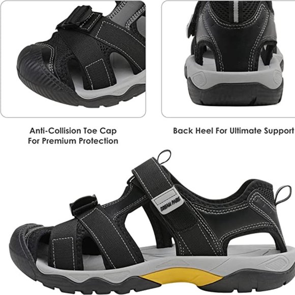DREAM PAIRS Men’s Sport Outdoor Hiking Sandals Closed Toe Athletic Adven… - Picture 3 of 16